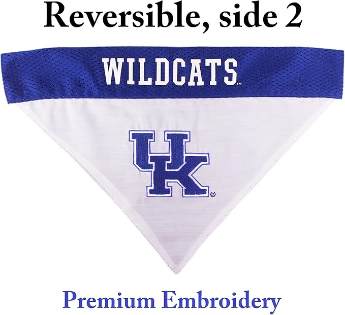 Pets First Collegiate Pet Accessories, Reversible Bandana, Kentucky Wildcats - Image 2