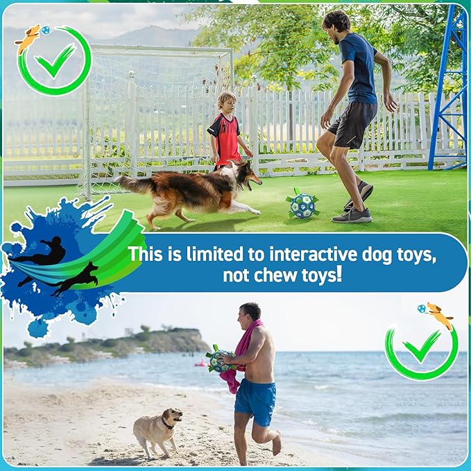QDAN Dog Toy Balls, Dog Soccer Ball - Image 6
