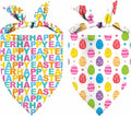 Easter Dog Bandana, 2 Pack Adjustable Holiday Party Pets Rabbit Easter Egg by Unknown