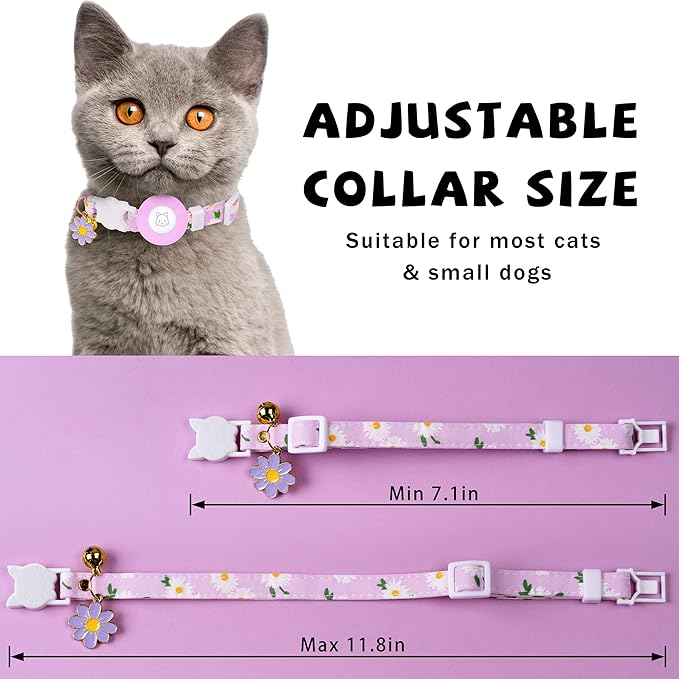 Airtag Cat Collar, JXFUKAL Kitten Collar Breakaway - Image 3