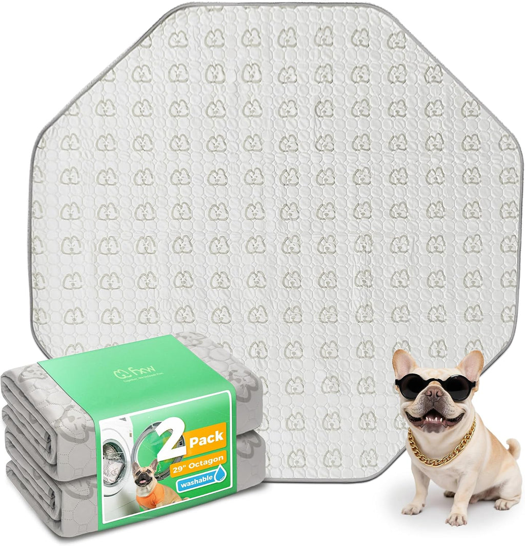 FXW Washable Pee Pads for Dogs, Super Absorbent, 39" Square, 2 Packs