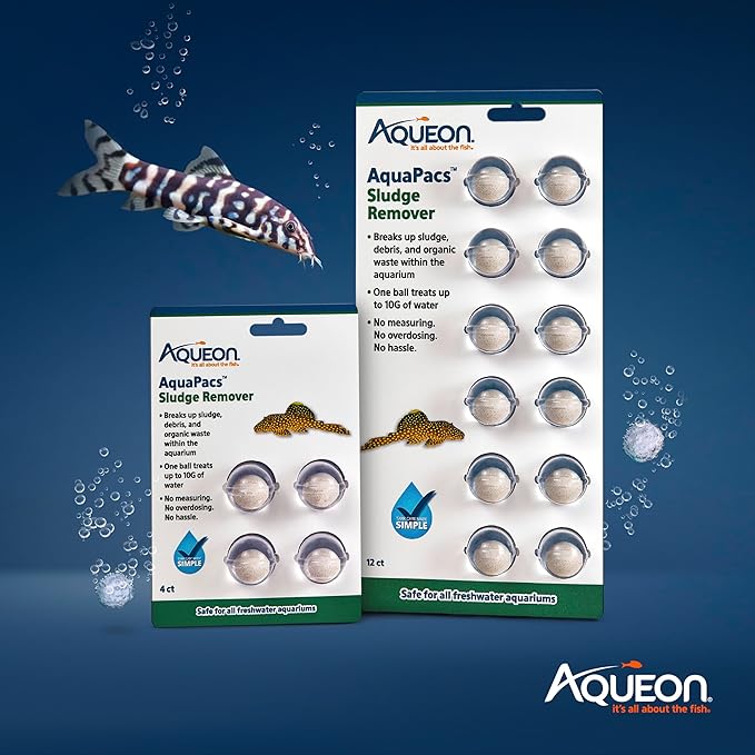 Aqueon AquaPacs Sludge Remover 12 Pack, 10 Gallon - Image 6