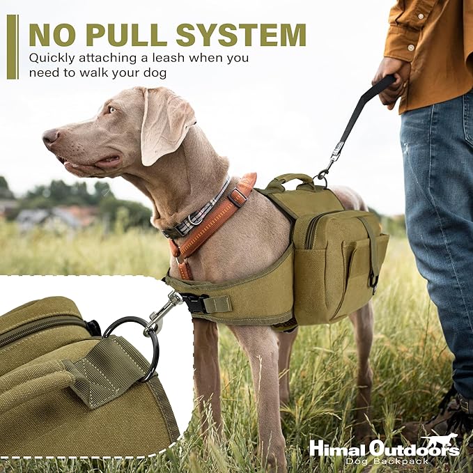 Himal Outdoors Dog Backpack & Saddle Bag, Tactical Hiking Backpack - Image 5