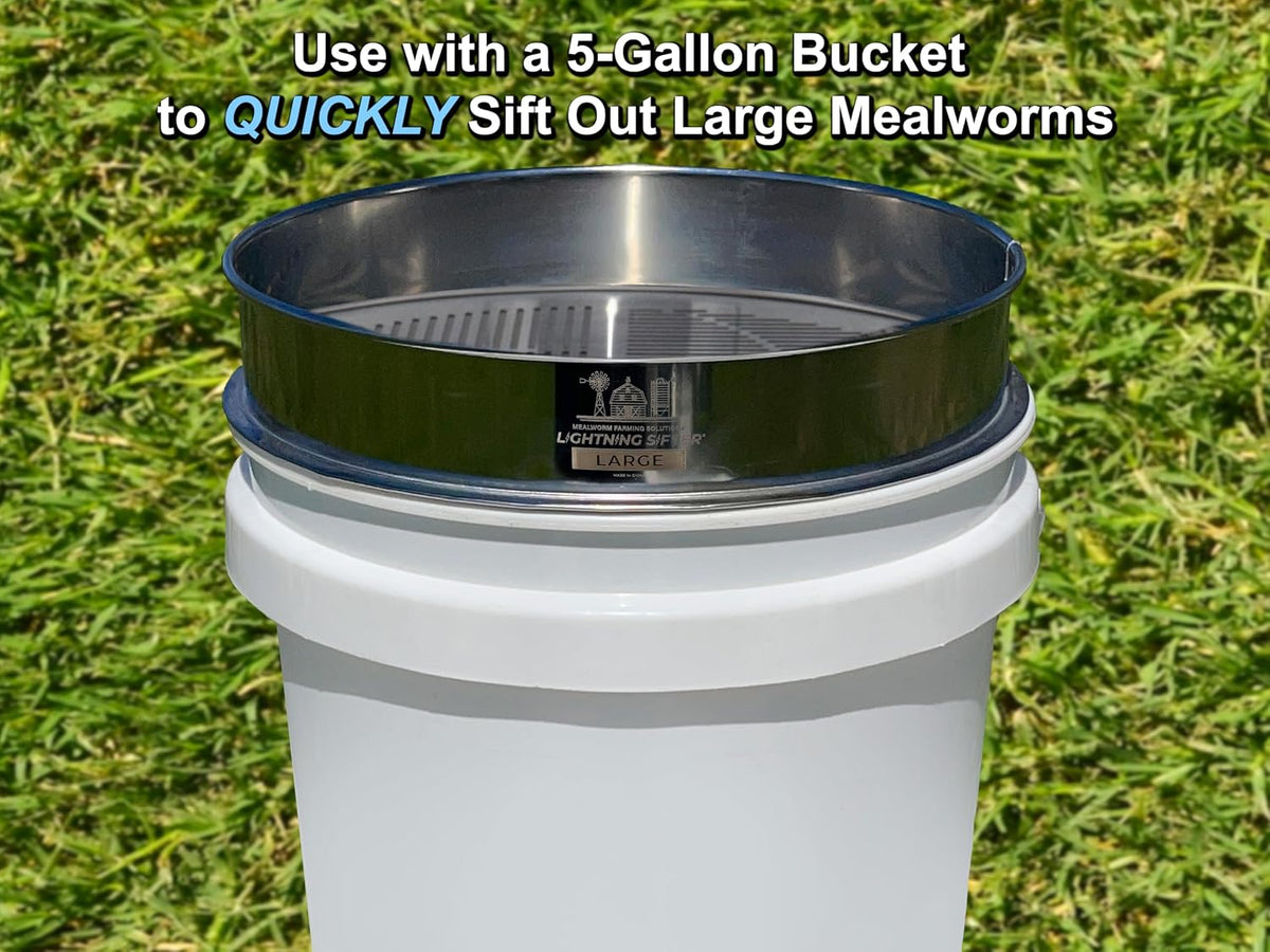 MFS' D-11 Lightning Sifter Large Mealworm Sifting Pan (2nd Gen)