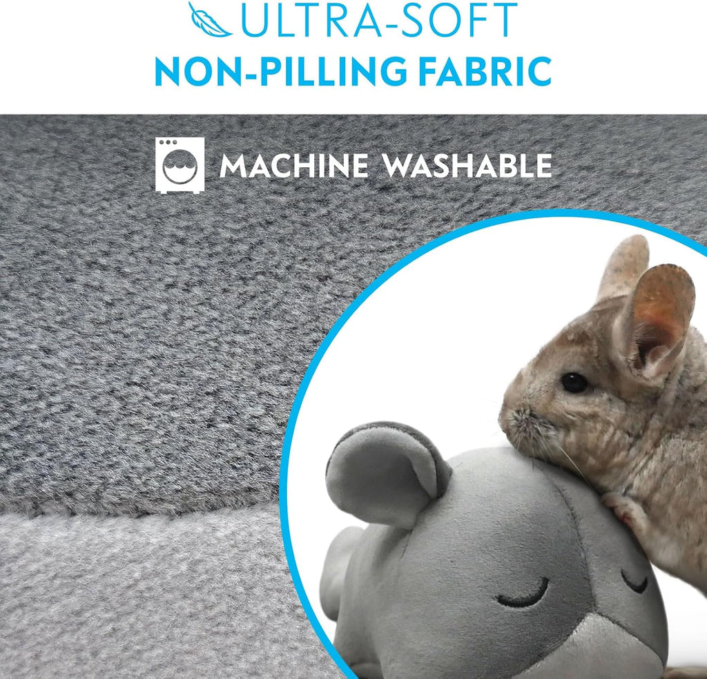 Paw Inspired Chinchilla Cuddler Plush Accessory Toy for Pets, 9 Inch, Gray