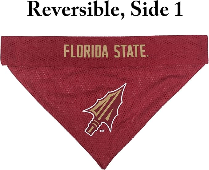 Pets First Collegiate Pet Accessories, Reversible Bandana, Florida State - Image 3