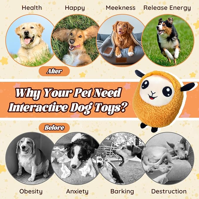Interactive Moving Dog Toys, 2025 Upgraded Jumping Squeaky Moving Dog Ball - Image 3