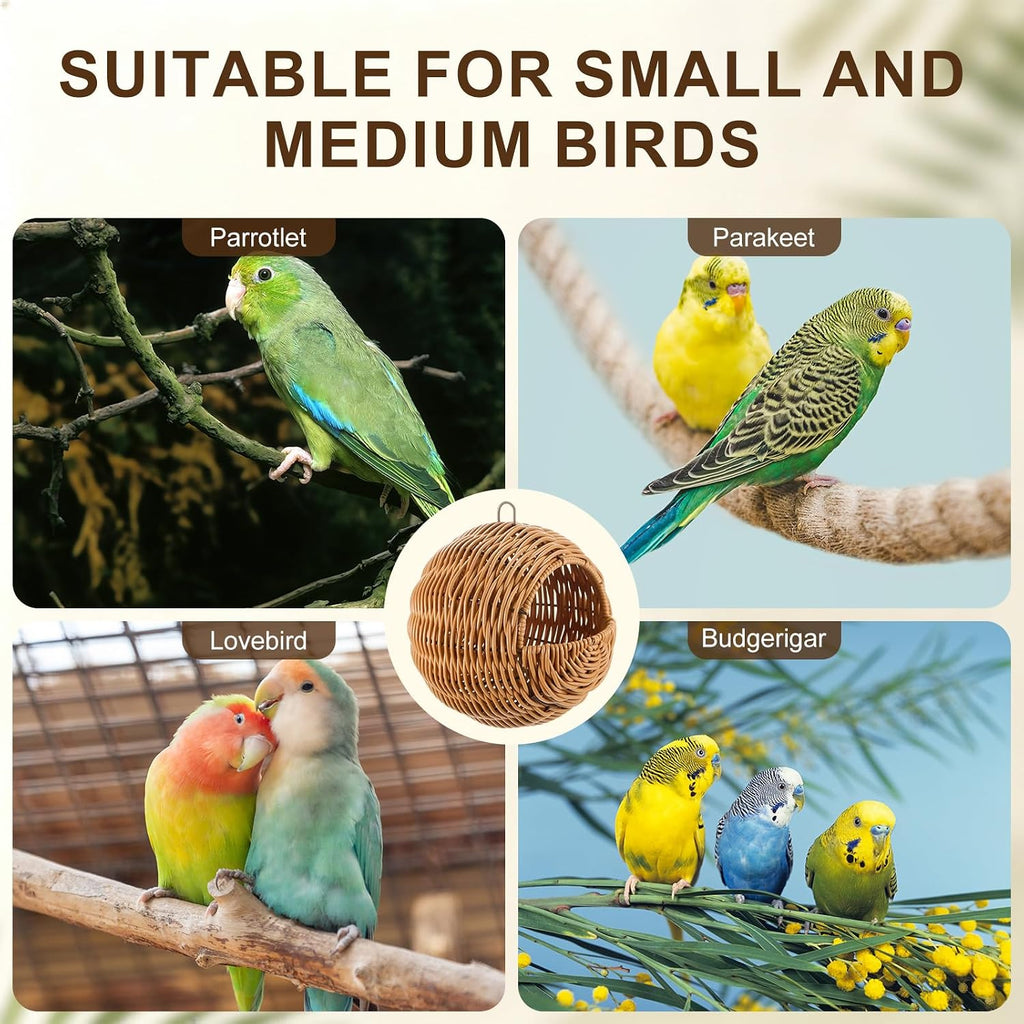 M METERXITY Simulated Rattan Hanging Bird Nest, Hanging Nest, G-Type