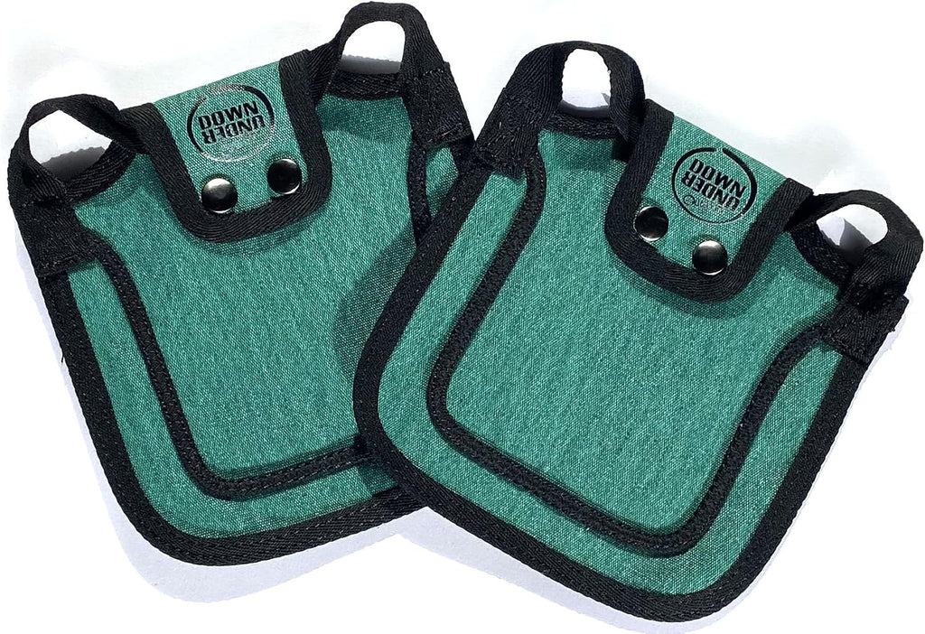 DOWN UNDER OUTDOORS 2 Small Bantam or Young Chicken Saddles (Teal)