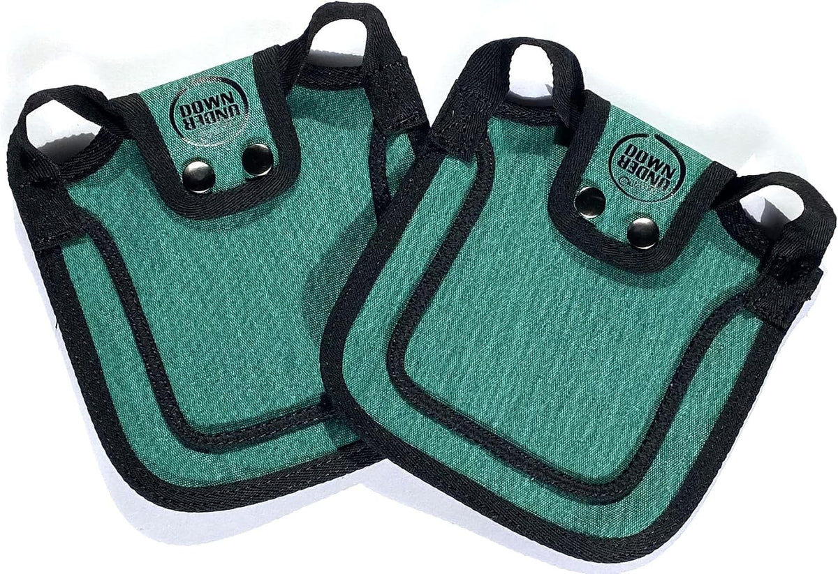 DOWN UNDER OUTDOORS 2 Small Bantam or Young Chicken Saddles (Teal)