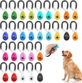30 Pcs Dog Training Clicker with Wrist Strap, Pet Behavioral Training Clickers for Puppy Dogs Cats Birds Horses, Multicolor