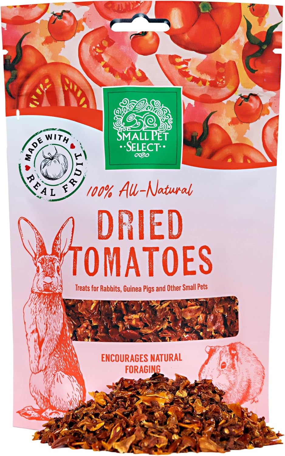 Small Pet Select - Dried Carrot, a Natural Treat for Rabbits, Guinea Pigs, Gerbils, Hamsters, Mice, and Rats, 2oz