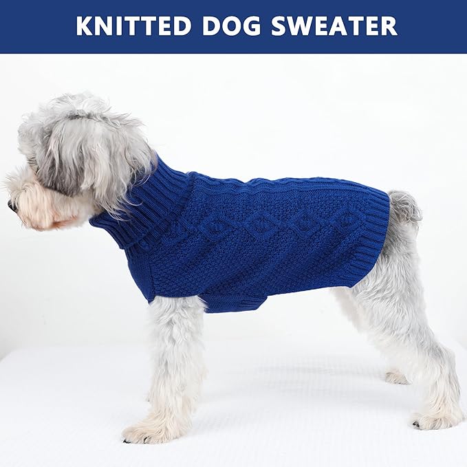 Dog Sweaters for Small Dogs Cute Knitted Chihuahua Clothes Warm Dog Clothes - Image 6
