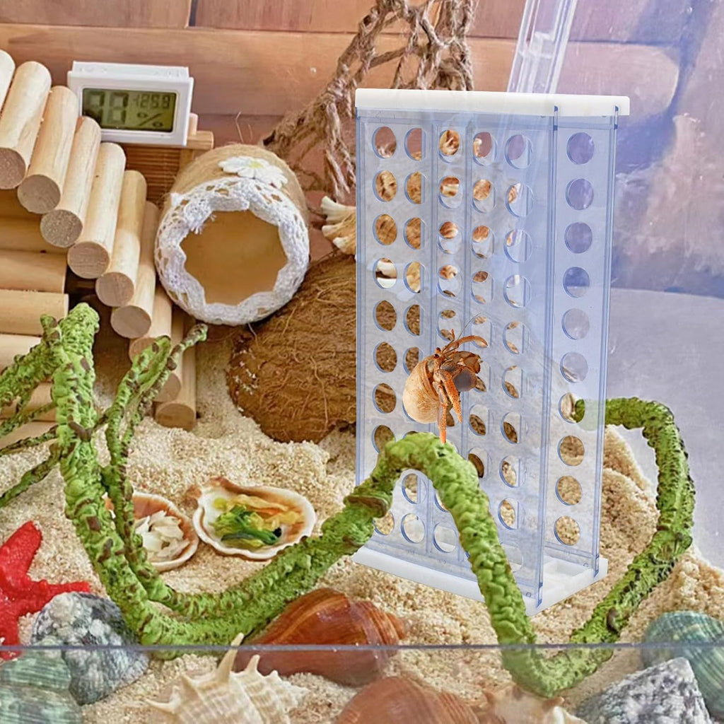 Hermit Crab Accessories, Transparent Plastic Climbing Wall Toys, Aquarium Tank Accessories, Hermit Crab Climbing Toys