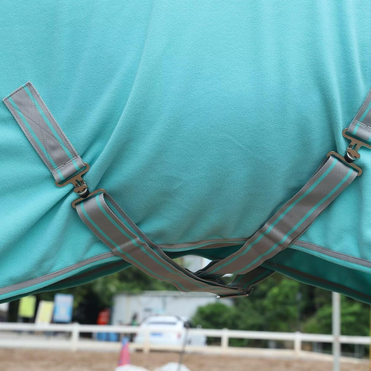 LEAFOREST Horse Fleece Blanket Exercise Cooler Liner Soft Moisture Wicking