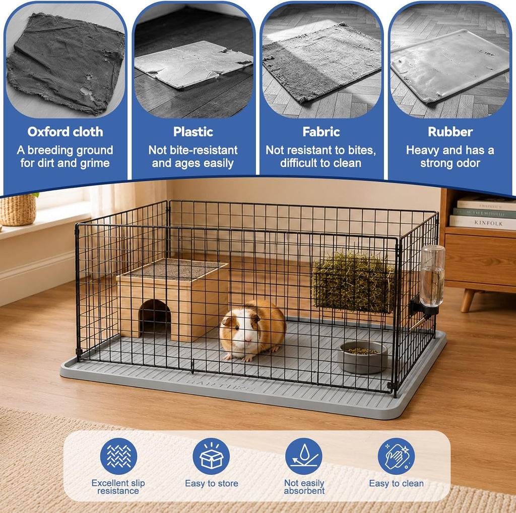 Silicone Pet Cage Liner Mat, 24" x 24"