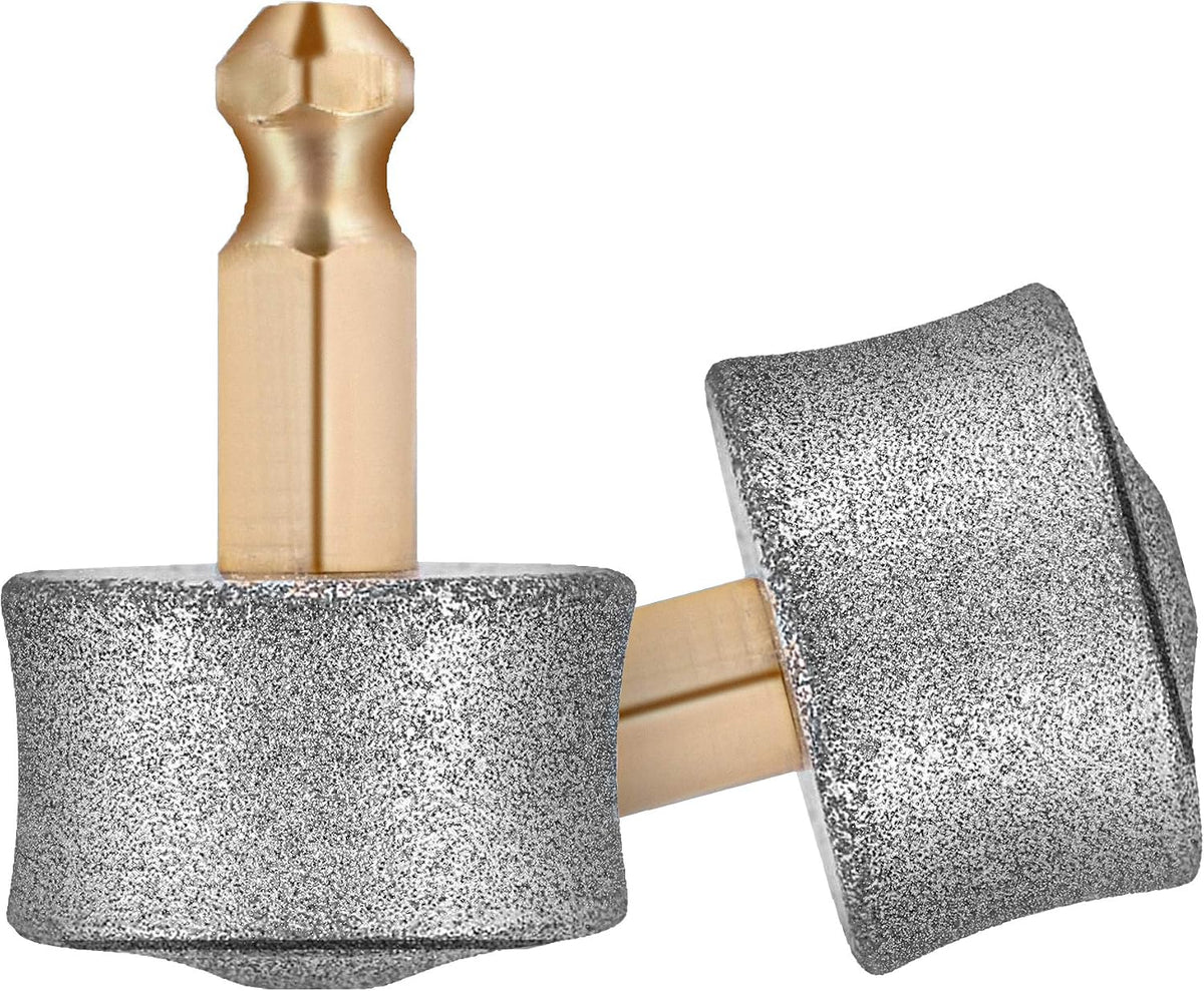 REXIPETS Dog Nail Grinder Replacement Head - Pet Nail Grinder Diamond Tip for Paws- 2 Pack Professional Dog Claw Grinder Bits Replaceable Diamond Nail Grinder Wheel (Tall)