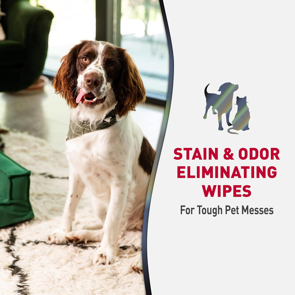 Nature's Miracle Advanced Pet Stain & Odor Eliminating Wipes, 30 Count