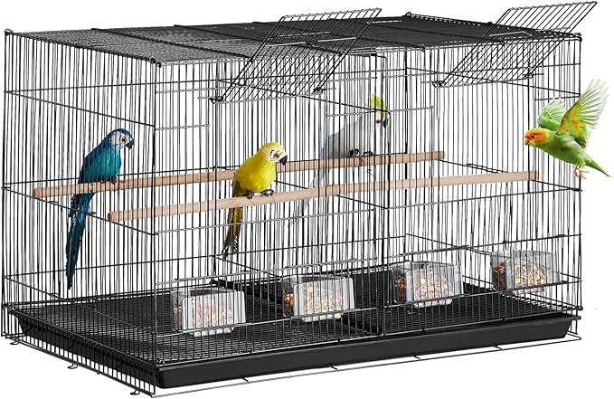 VEVOR 30-inch Flight Bird Cage, Stackable Divided Small Parakeet Cage - Image 9