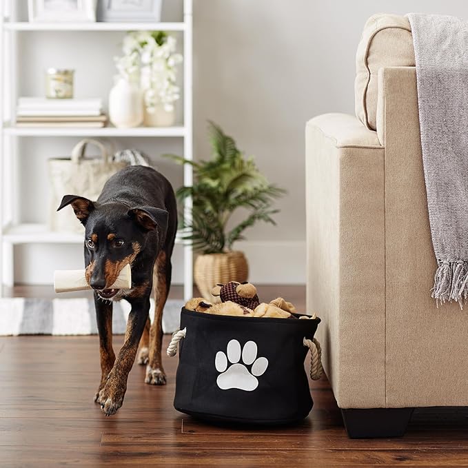 Bone Dry Pet Storage Collection Collapsible Bin, Small Round - Image 6