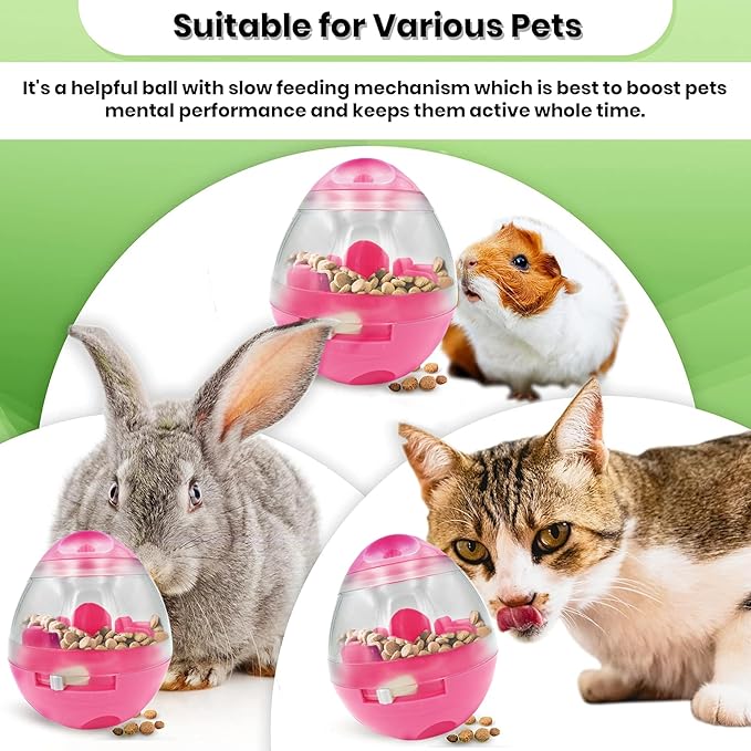 SunGrow Puppy, Small Dog Breeds, and Pocket Pet Treat Ball, Boredom Buster Ends - Image 4