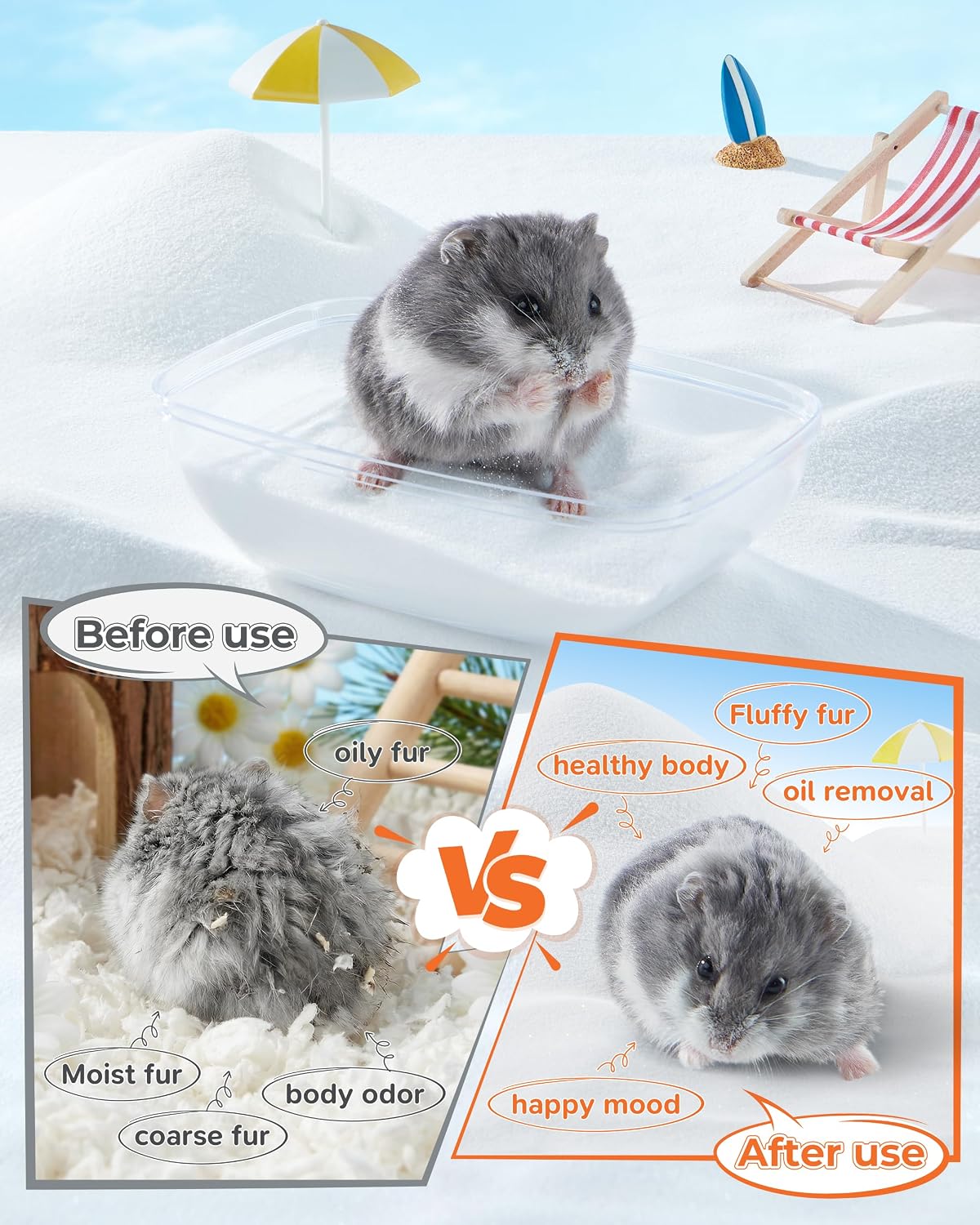 35oz Hamster Sand, Low-Dust Potty Litter