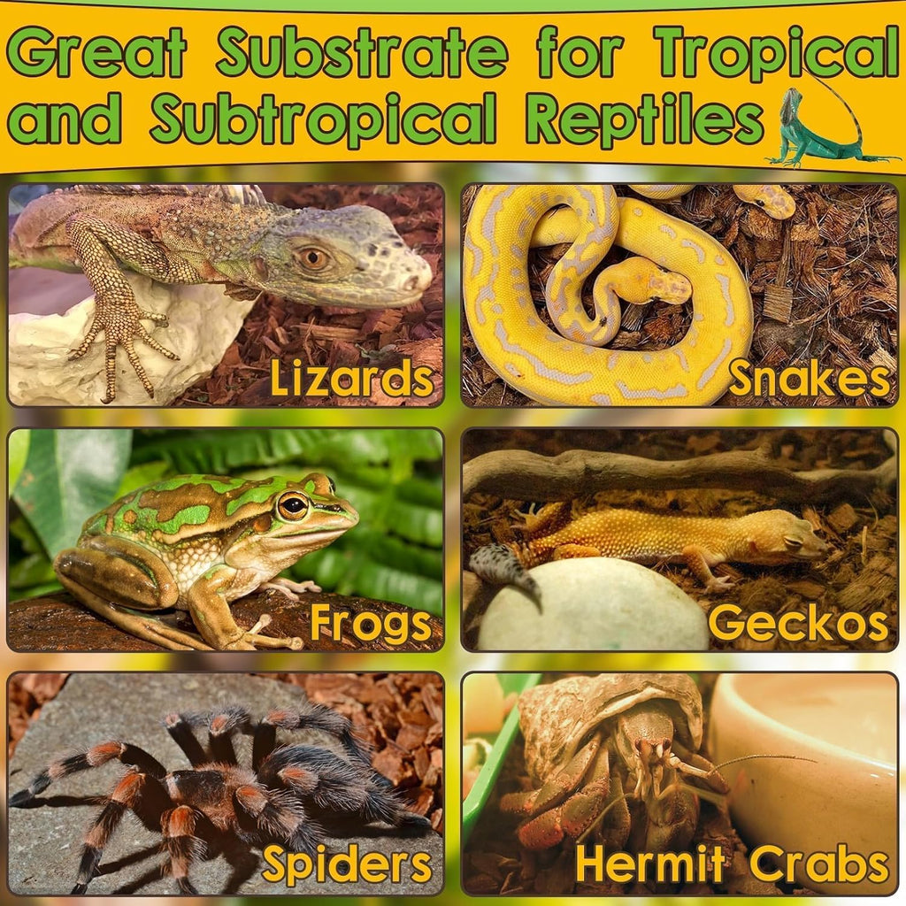 Halatool 2-Pack Coconut Husk for Reptiles, 2.2 LB Coconut Fiber Substrate