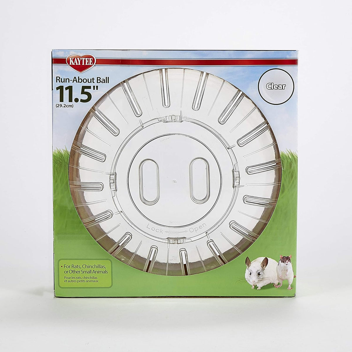 Kaytee 11.5" Clear Run-About Exercise Ball for Hamster & Gerbil Pets
