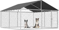 Outdoor Dog Enclosure Heavy Duty Dog Kennel House Mesh Dog Big Cage Pet Kennel by MoonlightManor