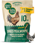 Hatortempt 10lb Dried Mealworms for Chickens & Wild Birds, Chicken Feed