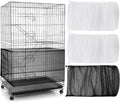 3 Pieces Large Adjustable Bird Cage Cover Seed Feather Catcher Birdcage Nylon by Shappy