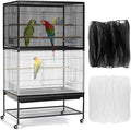 Bissap 2 PCS Bird Cage Seed Catcher, 59-90'' Universal Birdcage Net Nylon by Bissap