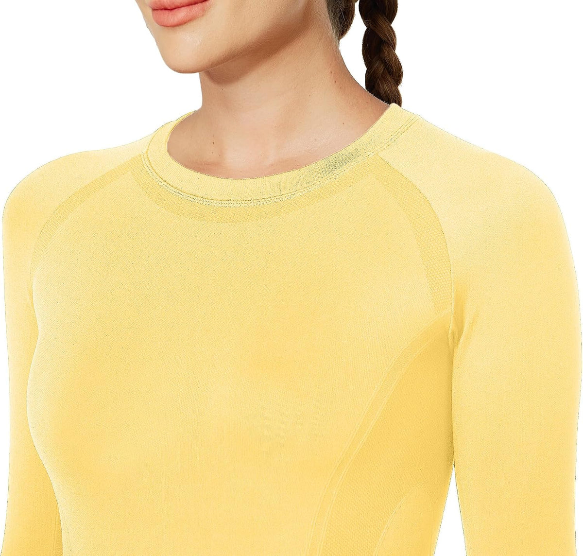 MathCat Seamless Long Sleeve Workout Tops with Thumb Holes