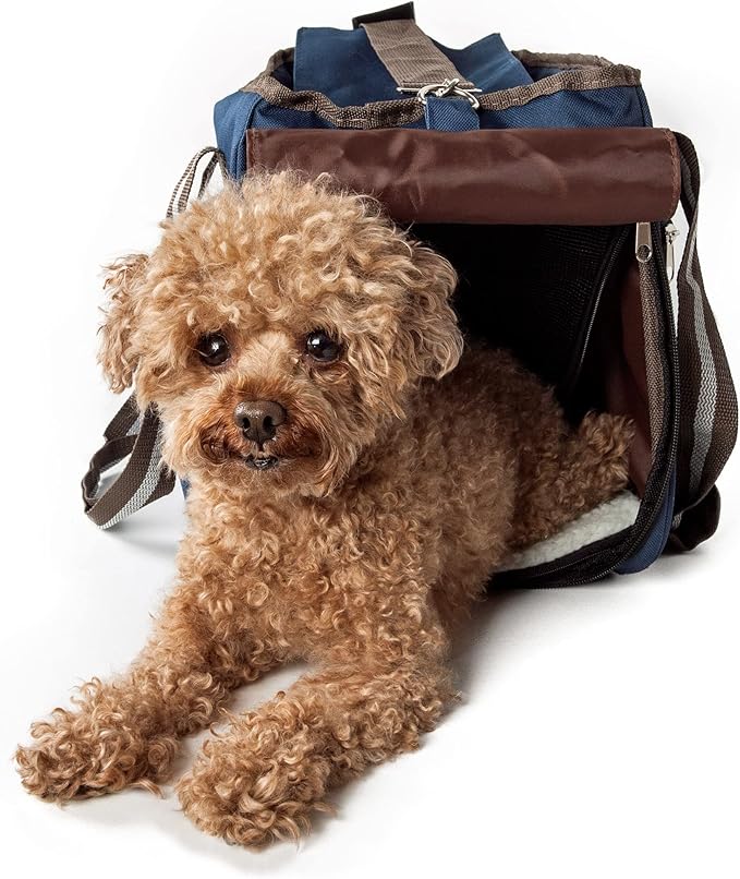 Pet Life ® Dual-Pocketed Fashion Airline Approved Pet Carrier - Image 3