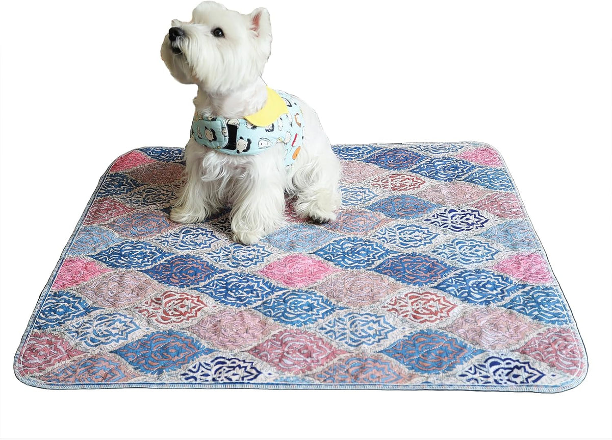 Reusable Puppy Pee Pads, Super Absorbent, Waterproof and Leak Proof, Bottom Anti Slip, Washable, Puppy Toilet Training pad. Suitable for Small to Medium-Sized Dogs (18*24inch(2pieces))
