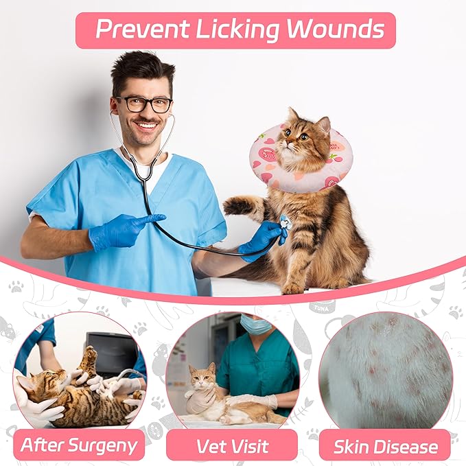 Cat Cone Soft Collar, Adjustable Cat Recovery Collar - Image 6