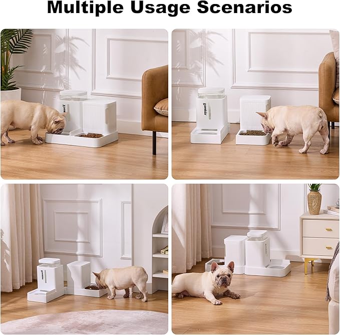 Gravity Dog Food and Water Dispenser, 2 in 1 Automatic Dog Feeder - Image 8