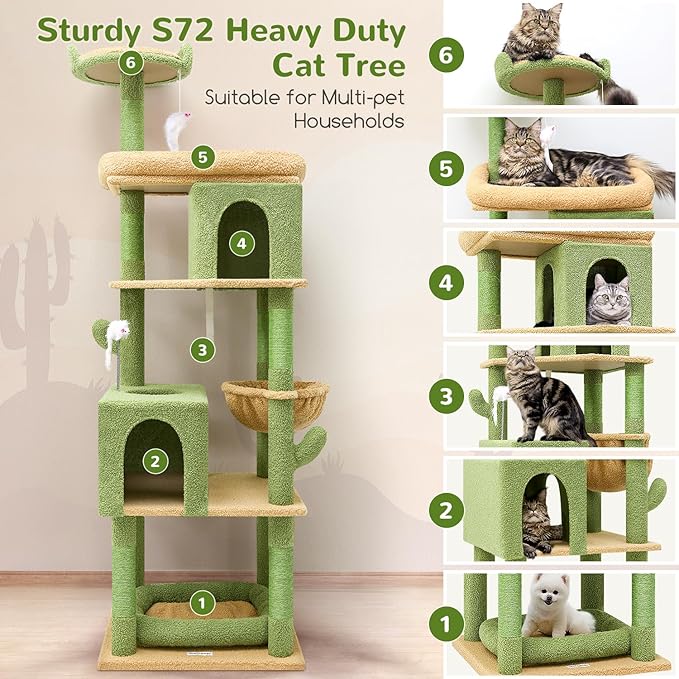Globlazer Heavy Duty Cactus Cat Tree - Image 2