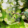 Chameleon Feeder Box with Suction Cups, Acrylic Feeding Bowl for Bearded Dragon, Wall-Mounted Insect Feeder for Lizard, Iguana, Gecko, Frog