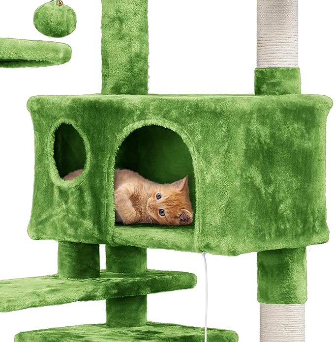 Yaheetech Cat Tree - 54in Tower - Image 7