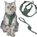 Voyager Escape-Proof Step-in Lock Cat Harness & 5ft Neoprene-Handle Leash Set by BestPetSuppliesLLC