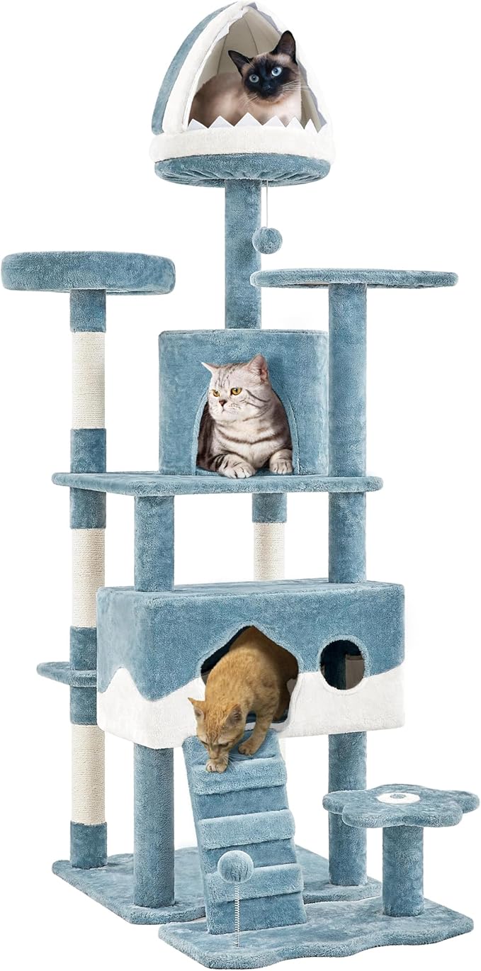Yaheetech Cat Tree, 72.5inch Ocean-Themed Cat Tower by Yaheetech