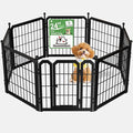 Dog Playpen for Indoor & Outdoor, 24 inch 8 Panels Metal Puppy Playpen for by Newsweetown