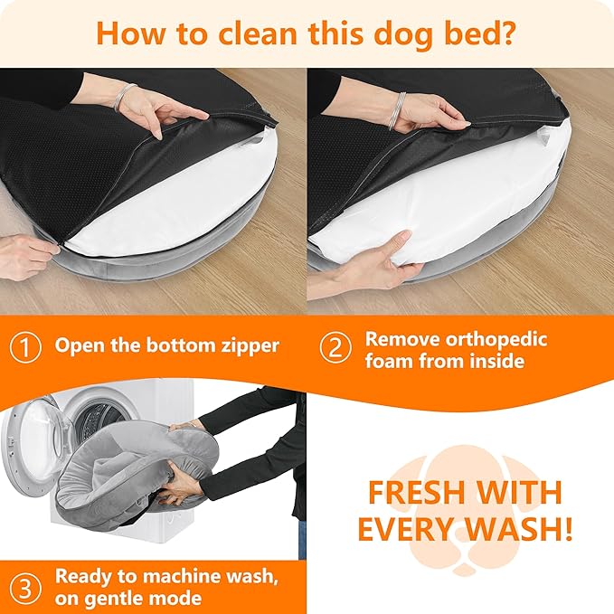 Dwanton Orthopedic Dog Bed for Medium Dogs - Image 7