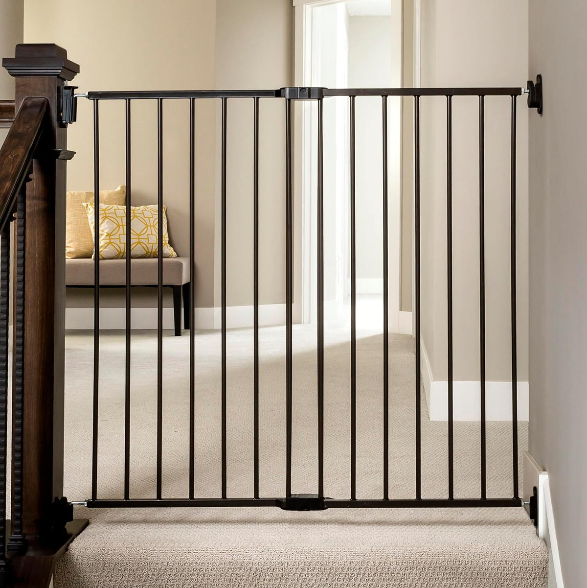 Regalo Safety 24"-40.5" Extra Wide Baby Gate for Top of Stairs & Doorways