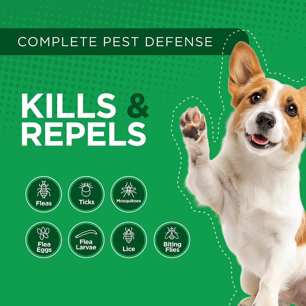 TevraPet Activate II Flea and Tick Prevention for Small Dogs, 4-10 lbs