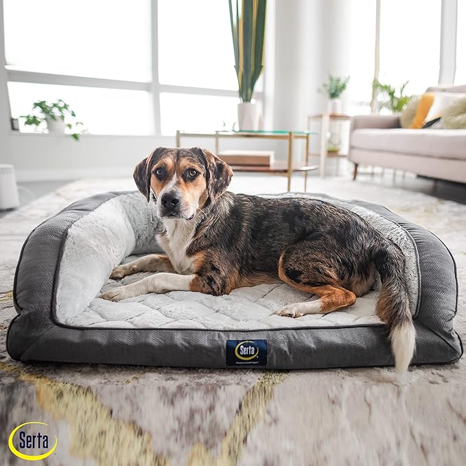 Serta Orthopedic Quilted Couch Dog Bed - Image 5