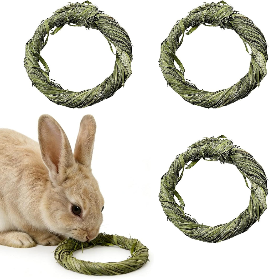 12Pcs Rabbit Timothy Hay Toy Natural Grass Guinea Pig Chew Toys