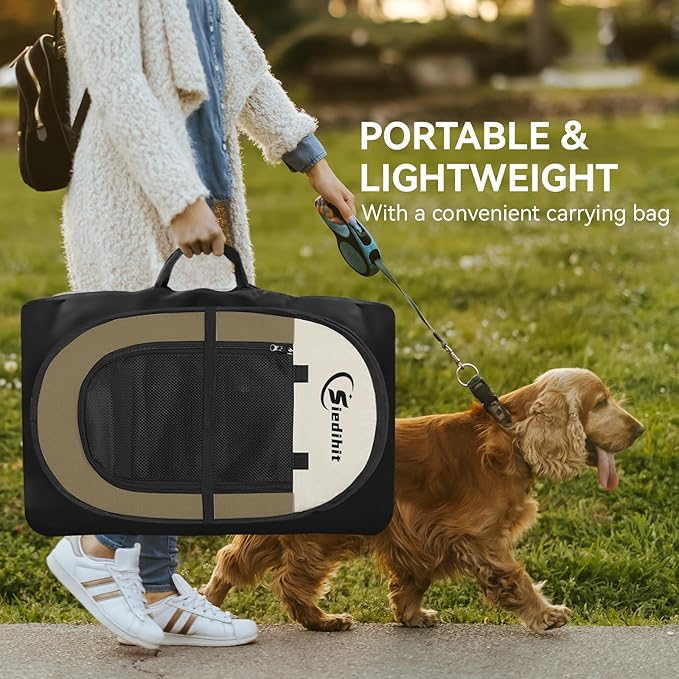 Dog Cat Playpen, Medium Puppy Pet Playpen, Dog Crate Tent Cage Indoor/Outdoor - Image 5