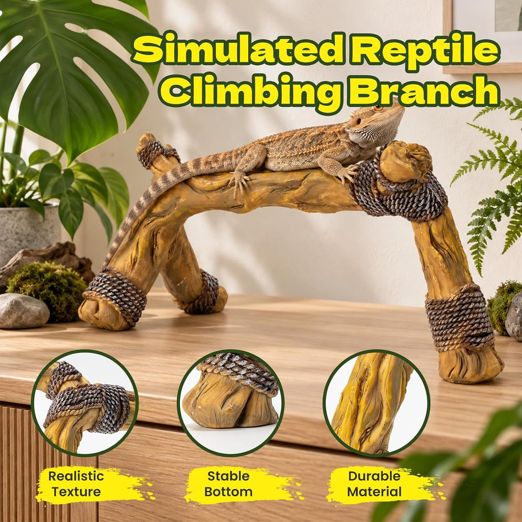 Reptile Branches, Resin Wood Trunk Enclosure Snake Climbing Branches Decor